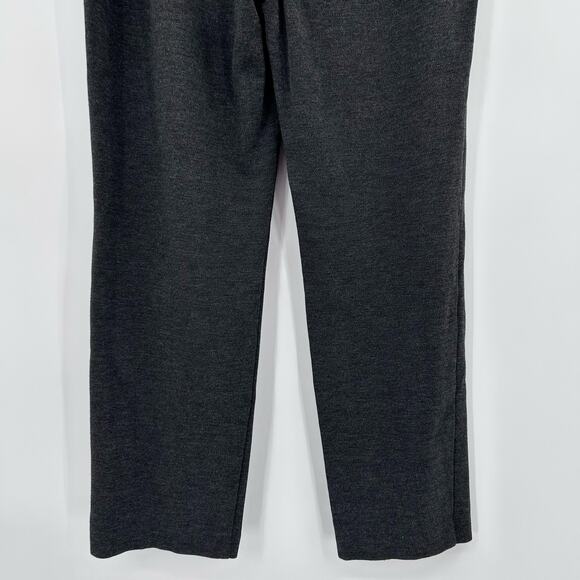 J Jill Ponte Welt-pockets Slim-leg Pants Dark Charcoal Gray Womens Size Large - Picture 11 of 11